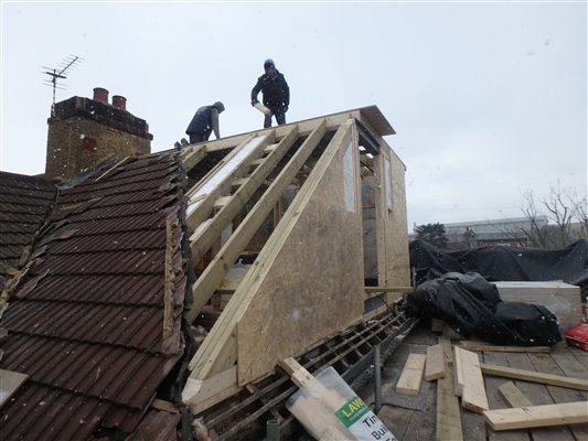 Transforming from a hip roof to a gable in Colliers Wood SW19!