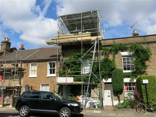 Chiswick W4 mansard conversion underway