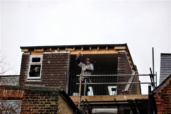 Loft conversion Acton W3 nearing completion