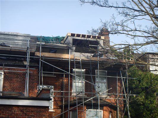 First of the two dormers in Ealing W5 taking shape