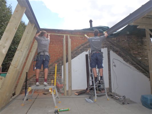 Another mansard loft extension underway in Fulham SW6