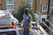 Steels being welded in Duke Road W4