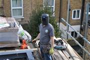 Steels being welded in Duke Road W4