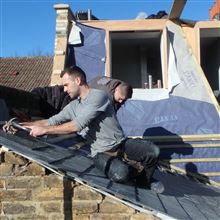 Paul and Luke from Ash Island Lofts at this mansard loft conversion in SW18