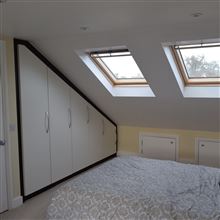 Bespoke  loft conversion storage fitted in Wimbledon SW19