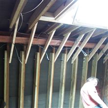 Ceiling collars and ridge steel