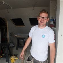 Daniel in our mansard loft conversion in Earlsfield SW18 Ash Island Lofts