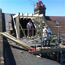 Brent Council only allow dormers on flats to be half the width of the roof!