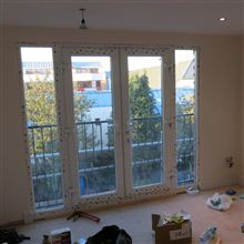 French doors in bedroom area in Richmond 2.4m wide