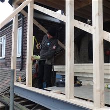 Hayden from Ash Island Lofts setting out the dormer loft conversion in Kew TW9