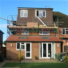 Hip to gable loft conversion into two bedrooms and one bathrom.