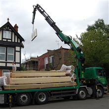 We aree taking delivery from Lawsons Timber (www.lawsons.co.uk) loft lifter crane at our recent loft conversion in Acton W3.