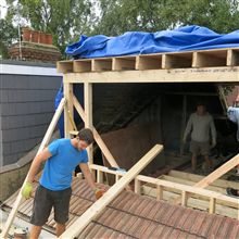 Dylan and Billy here building the dormer at the recent loft conversion in Chiswick, W4.