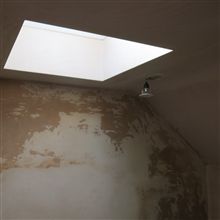 Roof dome over the stairwell at this loft conversion in Chiswick Riverside.