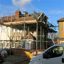 Eddie here from Ash Island Lofts doing the EPDM roofing at this loft conversion in Feltham, TW14.