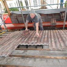 Anthony stripping the roof at this loft conversion in Shepherds Bush