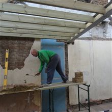 Loft conversion Chiwick Paul bricking in the steels