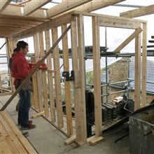 Hayden framing the L shaped dormer at Coldershaw Road, W13.