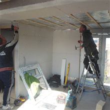 Plasterboarding the ceiling in loft conversion