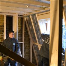 Stud work in Loft Conversion in Shepherds Bush W12 - Billy from Ash Island Lofts