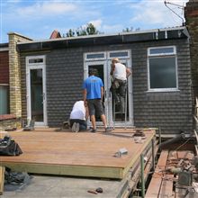 Tiling the Acton loft conversion dormer