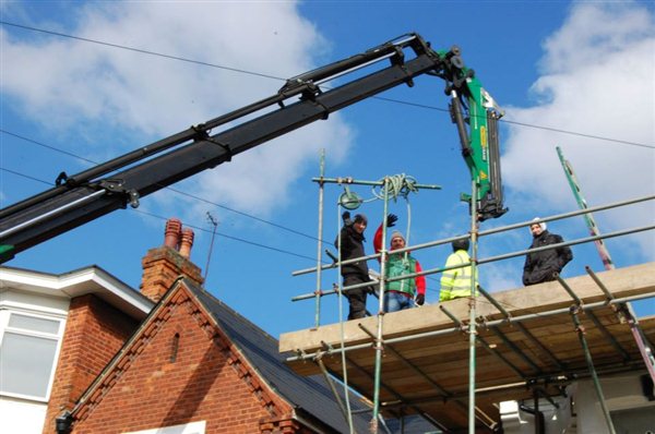 Loft conversion underway in Acton W3