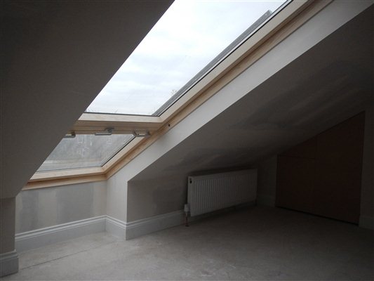 Velux cabrio balcony window at this loft conversion in N22