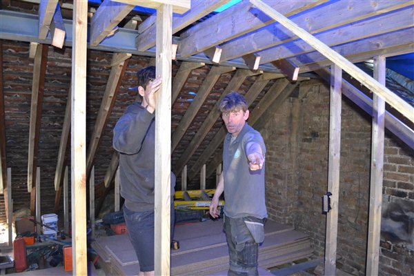 Setting out the dormer loft conversion in Isleworth
