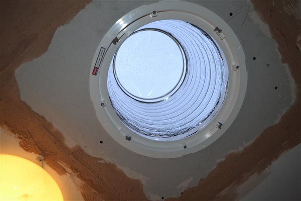 Sun tunnel at our loft conversion in Ealing W5