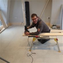 Daniel of Ash Island Lofts second fixing in Tooting SW17