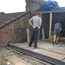 Nathan, Dylan and Hayden at our new loft conversion project in Ealing