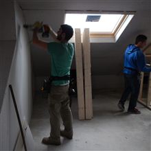 Hayden and Dylan from Ash Island Lofts in L Shaped dormer conversion in Ealing West London.