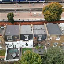 Marylebone NW1 mansard roof extension from the air