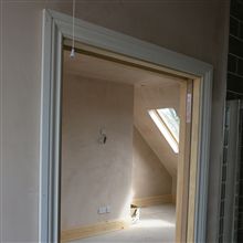 Pocket sliding door at the Acton W3 loft conversion
